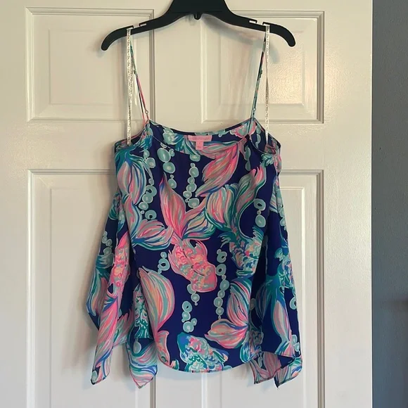 Lilly Pulitzer silk tank top size small - Picture 1 of 6